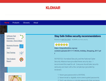 Tablet Screenshot of klomar.com